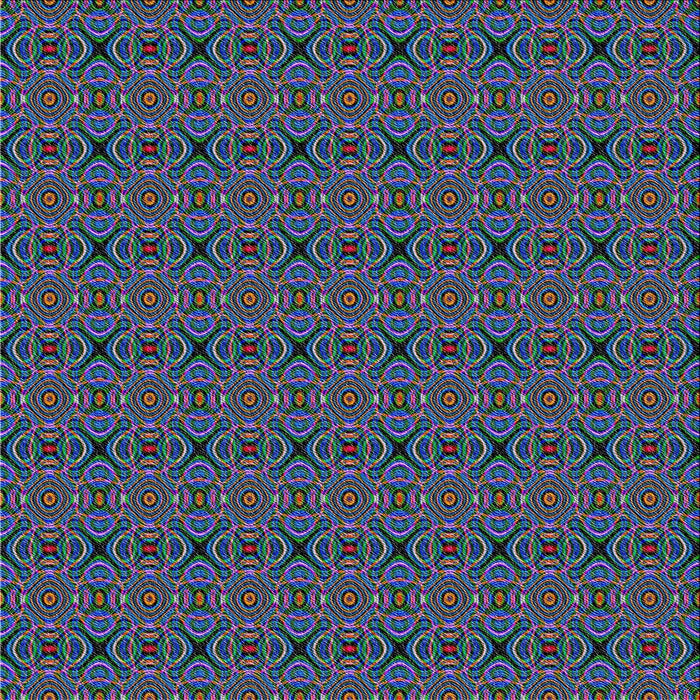 Square Patterned Sea Green Novelty Rug, pat340