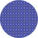 Square Machine Washable Transitional Cobalt Blue Rug in a Living Room, wshpat341blu