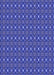 Machine Washable Transitional Cobalt Blue Rug, wshpat341blu