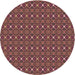 Square Machine Washable Transitional Copper Brown Rug in a Living Room, wshpat341brn