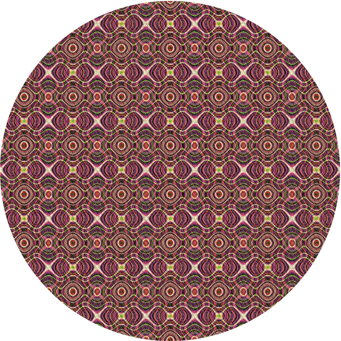 Square Patterned Copper Brown Rug, pat341brn