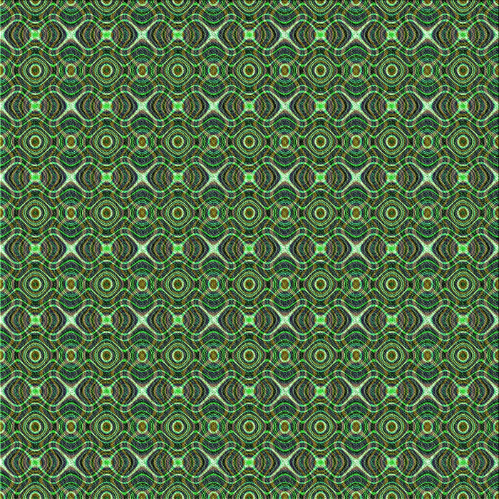 Round Machine Washable Transitional Apple Green Rug, wshpat341grn