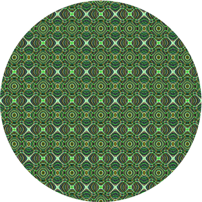 Square Patterned Apple Green Rug, pat341grn