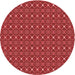 Square Machine Washable Transitional Red Rug in a Living Room, wshpat341rd