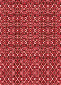 Machine Washable Transitional Red Rug, wshpat341rd