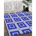 Machine Washable Transitional Blue Rug in a Family Room, wshpat3410blu