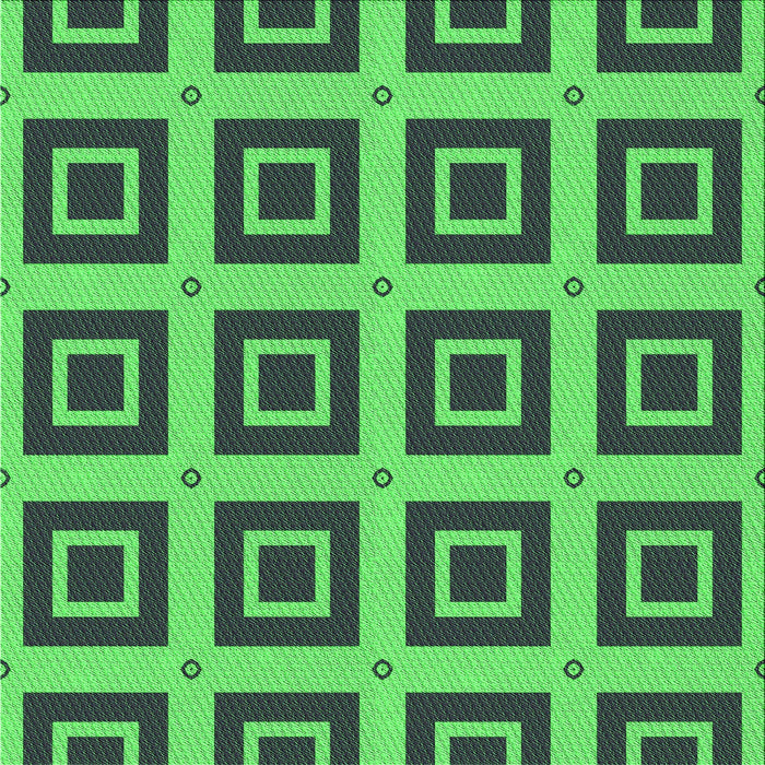 Round Patterned Deep-Sea Green Rug, pat3410grn