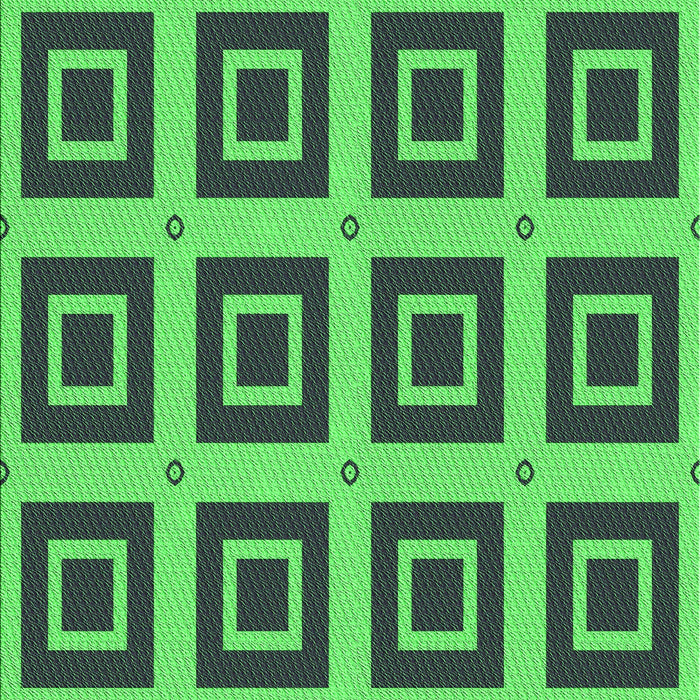 Machine Washable Transitional Deep-Sea Green Rug, wshpat3410grn