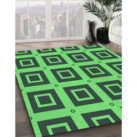 Patterned Deep-Sea Green Rug, pat3410grn