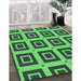 Patterned Deep-Sea Green Rug in Family Room, pat3410grn