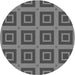 Square Patterned Gray Rug, pat3410gry