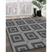 Patterned Gray Rug in Family Room, pat3410gry