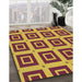 Machine Washable Transitional Deep Yellow Rug in a Family Room, wshpat3410org