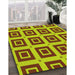 Patterned Tomato Red Rug in Family Room, pat3410yw