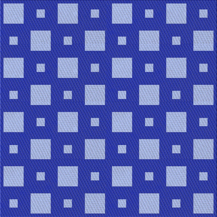 Round Patterned Sky Blue Rug, pat3411blu