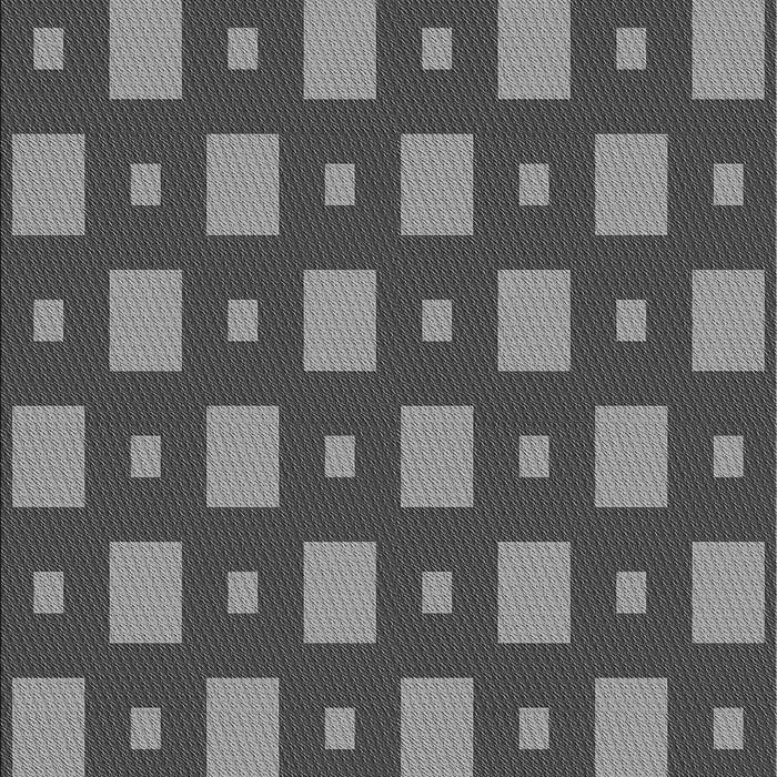 Patterned Black Rug, pat3411gry