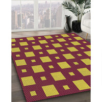 Patterned Orange Rug, pat3411org