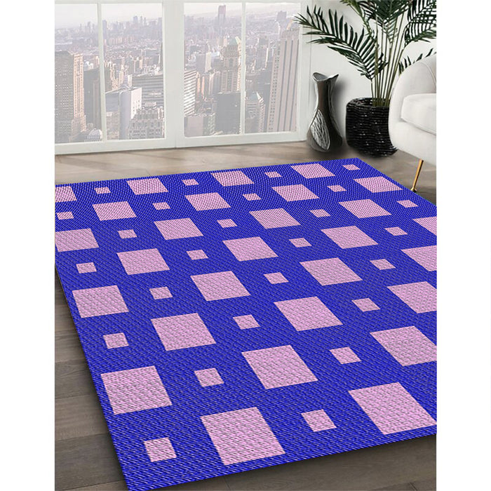 Machine Washable Transitional Purple Rug in a Family Room, wshpat3411pur