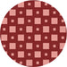 Square Machine Washable Transitional Red Rug in a Living Room, wshpat3411rd