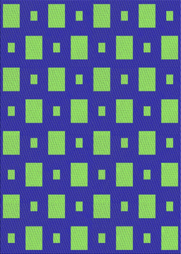 Patterned Green Modern Rug, pat3411