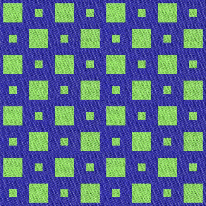 Square Patterned Green Modern Rug, pat3411