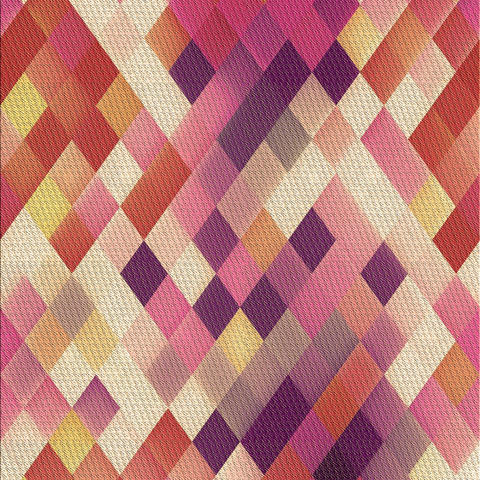 Patterned Crimson Red Rug, pat3412brn