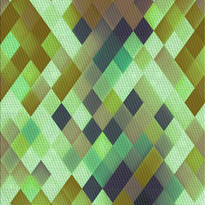 Patterned Fern Green Rug, pat3412grn