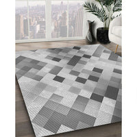 Patterned Platinum Gray Rug, pat3412gry