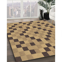 Patterned Orange Rug, pat3413brn