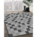 Machine Washable Transitional Ash Gray Rug in a Family Room, wshpat3413gry