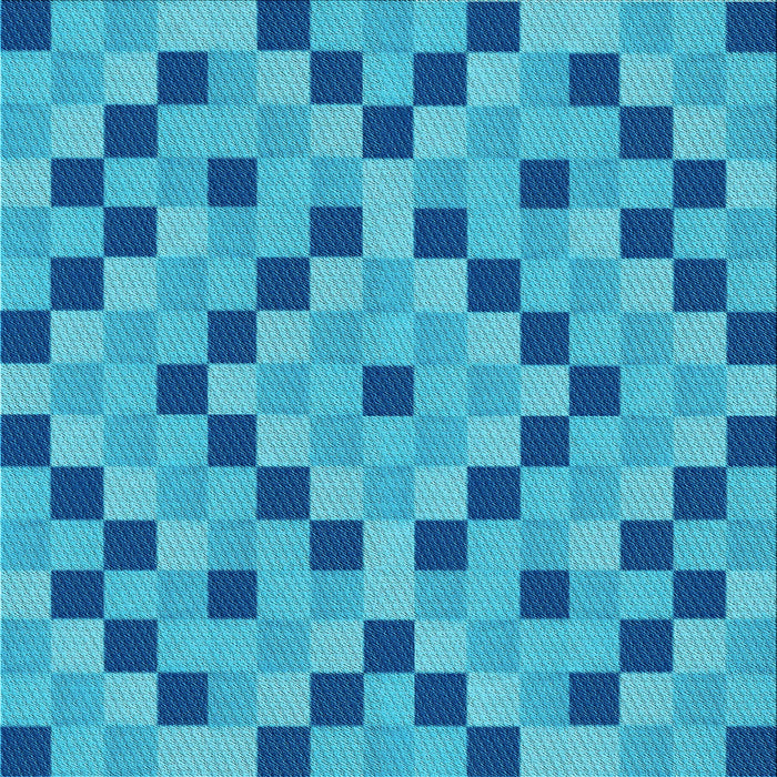 Round Patterned Blue Rug, pat3413lblu