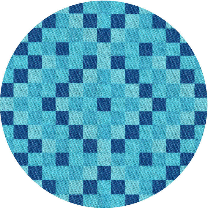 Square Machine Washable Transitional Blue Rug in a Living Room, wshpat3413lblu