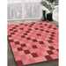 Machine Washable Transitional Red Rug in a Family Room, wshpat3413rd