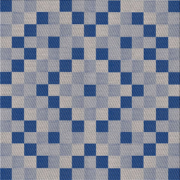 Square Patterned Azure Blue Novelty Rug, pat3413