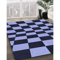 Patterned Night Blue Rug, pat3414blu