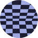 Square Patterned Night Blue Rug, pat3414blu