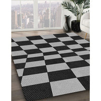 Patterned Midnight Gray Rug, pat3414gry