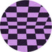 Square Patterned Purple Rug, pat3414pur