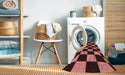 Machine Washable Transitional Red Rug in a Washing Machine, wshpat3414rd