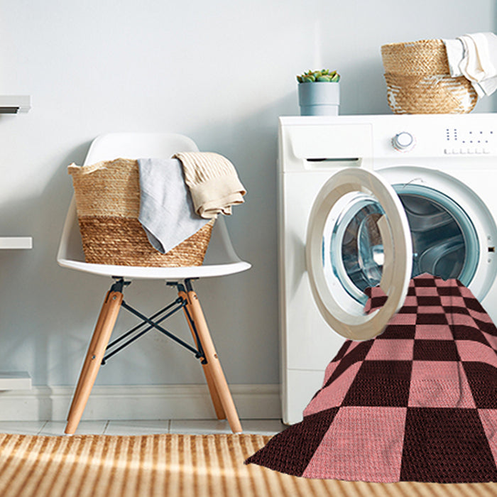 Machine Washable Transitional Red Rug in a Washing Machine, wshpat3414rd