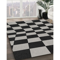 Machine Washable Transitional Midnight Gray Rug in a Family Room, wshpat3414