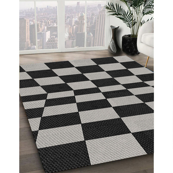 Machine Washable Transitional Midnight Gray Rug in a Family Room, wshpat3414