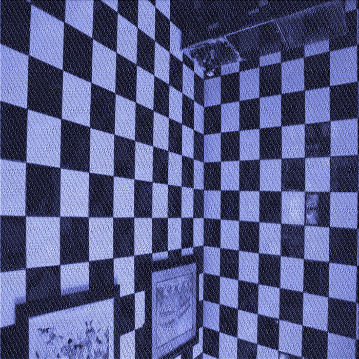 Round Patterned Sky Blue Rug, pat3415blu