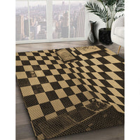 Patterned Caramel Brown Rug, pat3415brn