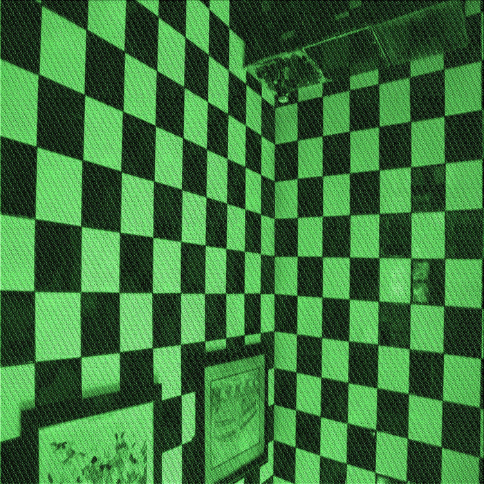 Round Patterned Dark Forest Green Rug, pat3415grn