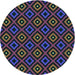 Square Machine Washable Transitional Purple Lily Purple Rug in a Living Room, wshpat3416lblu