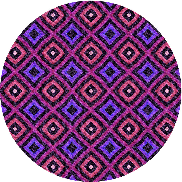 Square Machine Washable Transitional Dark Magenta Purple Rug in a Living Room, wshpat3416pur