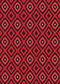 Machine Washable Transitional Saffron Red Rug, wshpat3416rd