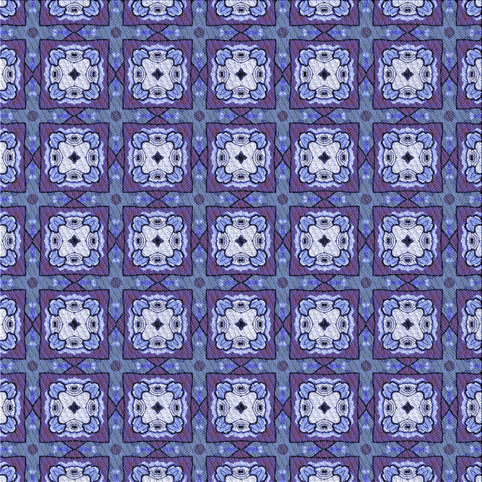 Round Machine Washable Transitional Denim Blue Rug, wshpat3417blu