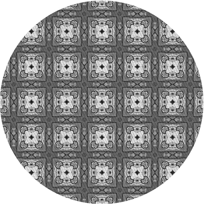 Square Machine Washable Transitional Dark Gray Rug in a Living Room, wshpat3417gry